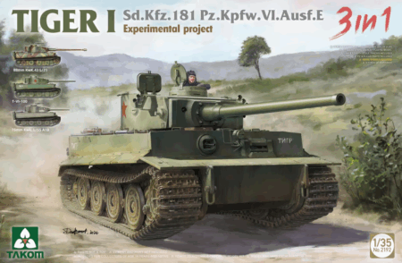 1/35 - Sd.Kfz.181 Pz.Kfw.VI.Ausf.E Tiger I Experimental Project 3 in 1