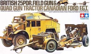 1/35 - British 25pdr.field gun & Quad gun tractor Canadian Ford F.G.T.