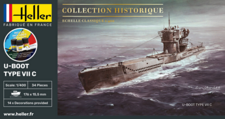 1/400 - U-Boot Type VII C + boje