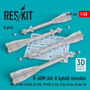 1/48 - R-60? (AA-8 Aphid) missiles (4 pcs)