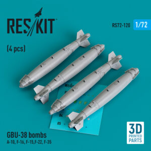 1/72 - GBU-38 bombs (4 pcs) (3D Printed)
