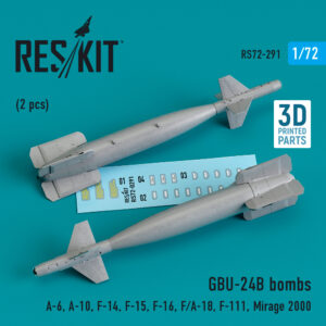 1/72 - GBU-24B Bomb (2 pcs) (3D Printed)