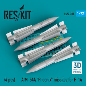 1/72 - AIM-54A "Phoenix" missiles for F-14 (4pcs) (3D Printed)