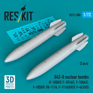 1/72 - B43-0 nuclear bombs (2 pcs) (3D Printed)