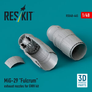 1/48 - MiG-29 "Fulcrum" exhaust nozzles for GWH kit (3D Printed)
