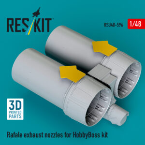 1/48 - Rafale exhaust nozzles for HobbyBoss kit (3D Printed)