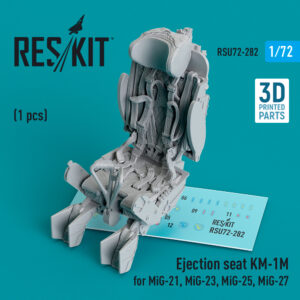 1/72 - Ejection seat KM-1M for MiG-21, MiG-23, MiG-25, MiG-27 (1 pcs) (3D Printed)