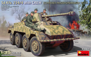 1/35 - Sd.Kfz. 234/4 w/CREW Schwerer Panzerspähwagen 7,5 cm