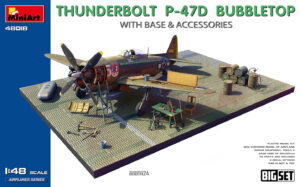 1/48 - Thunderbolt P-47D Bubbletop +Podloga i dodaci